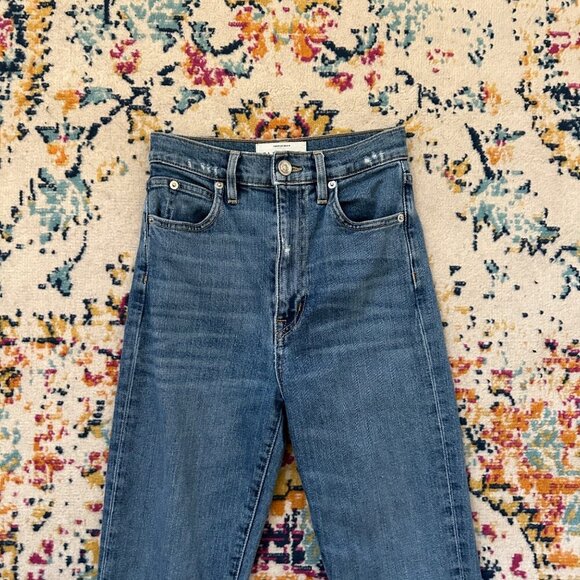 SLVRLAKE Beatnik High Rise Slim Leg Jeans Womens Size 24 Straight Leg Stretch - Picture 5 of 11